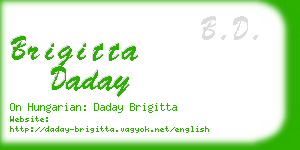 brigitta daday business card